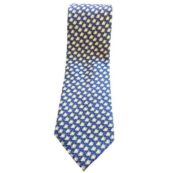 EC TOMMY HILFIGER 100% SILK FISH TIE OSFM - Picture 1 of 4
